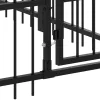  acél kültéri kutyakennel tetővel 16,89 m²
