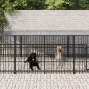  acél kültéri kutyakennel tetővel 11,26 m²