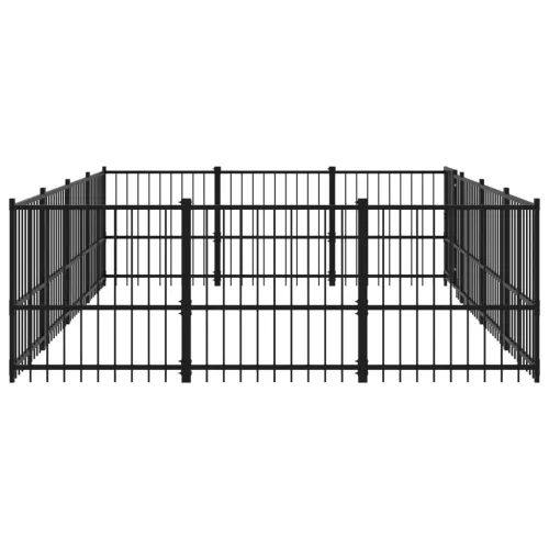  acél kültéri kutyakennel 11,58 m²
