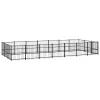  acél kültéri kutyakennel 19,76 m²