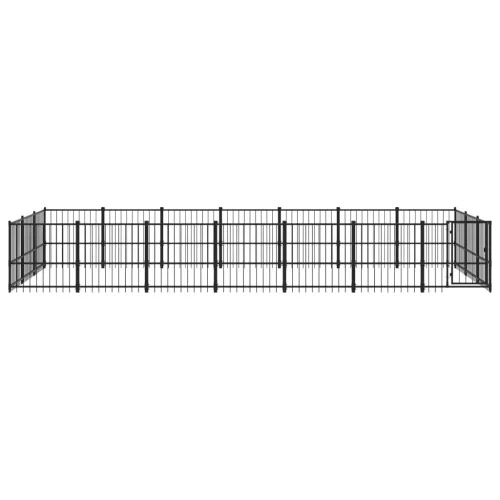  acél kültéri kutyakennel 19,76 m²