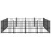  acél kültéri kutyakennel 15,05 m²