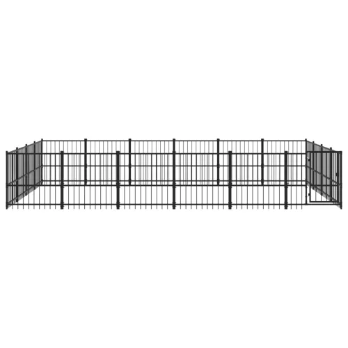  acél kültéri kutyakennel 22,58 m²