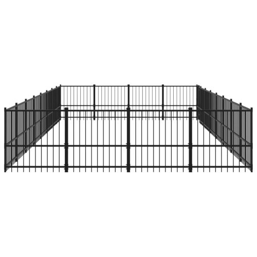  acél kültéri kutyakennel 30,11 m²