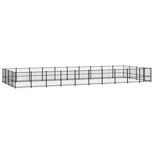  acél kültéri kutyakennel 37,64 m²