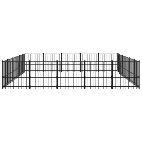  acél kültéri kutyakennel 28,23 m²
