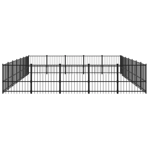  acél kültéri kutyakennel 32,93 m²