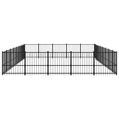  acél kültéri kutyakennel 37,64 m²