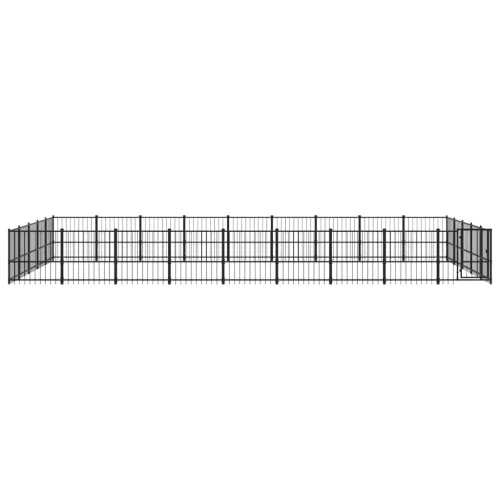  acél kültéri kutyakennel 42,34 m²