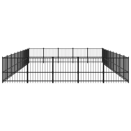  acél kültéri kutyakennel 42,34 m²
