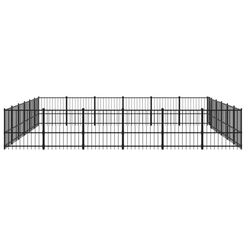  acél kültéri kutyakennel 33,87 m²