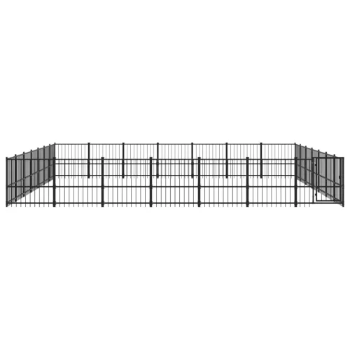  acél kültéri kutyakennel 46,1 m²