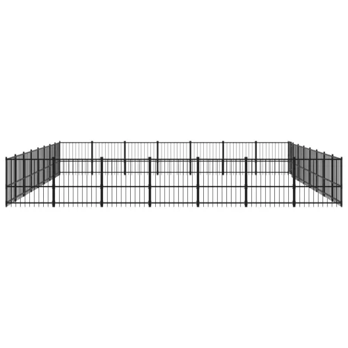  acél kültéri kutyakennel 52,69 m²
