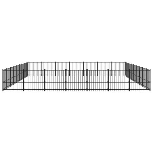  acél kültéri kutyakennel 59,28 m²