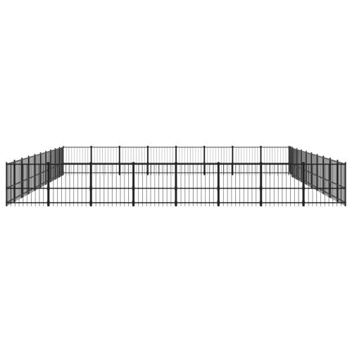  acél kültéri kutyakennel 75,27 m²
