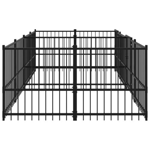  acél kültéri kutyakennel 7,51 m²