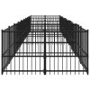  acél kültéri kutyakennel 18,77 m²