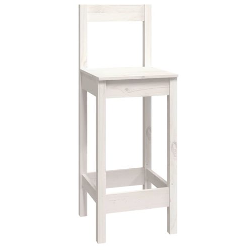  9 részes fehér tömör fenyőfa bárszett