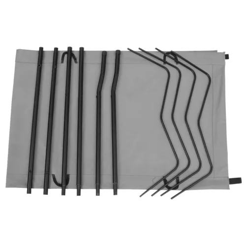  2 db piros oxford szövet és acél kempingágy 180 x 60 x 19 cm