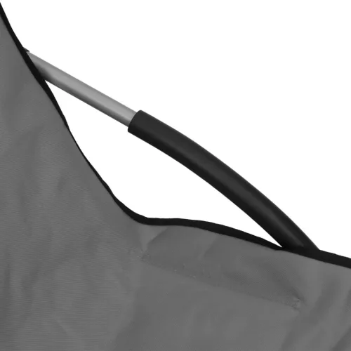  2 db összecsukható szürke szövet strandszék