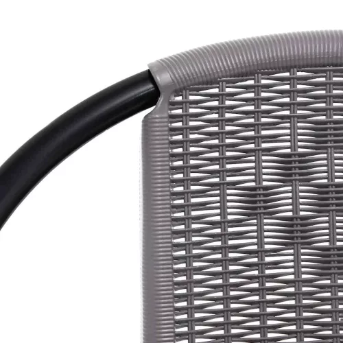  4 db műanyagrattan és acél kerti szék 110 kg