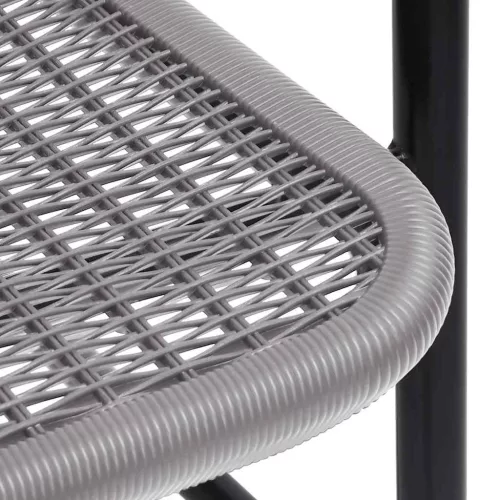  4 db műanyagrattan és acél kerti szék 110 kg
