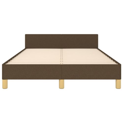  sötétbarna szövet ágykeret matrac nélkül 120x200 cm