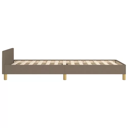  tópszínű szövet ágykeret matrac nélkül 90x200 cm