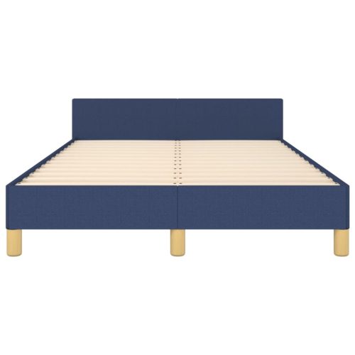  ágykeret matrac nélkül kék 120x200 cm szövet 120x200 cm