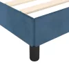 sötétkék bársony ágykeret matrac nélkül 90x190 cm