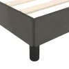  sötétszürke bársony ágykeret matrac nélkül 140 x 190 cm