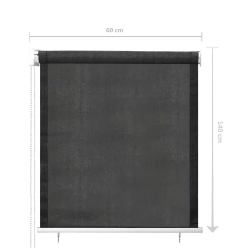  antracitszürke kültéri roló 60 x 140 cm