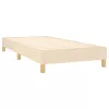  krémszínű szövet rugós ágy matraccal 90 x 200 cm