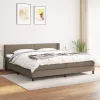  tópszínű szövet rugós ágy matraccal 200 x 200 cm