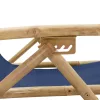  matrózkék bambusz és szövet dönthető pihenőszék