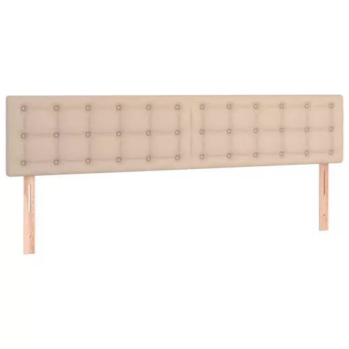  cappuccino színű műbőr rugós ágy matraccal 160 x 200 cm