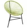  zöld polyrattan kerti Acapulco szék