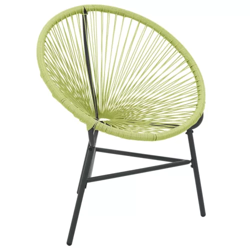  zöld polyrattan kerti Acapulco szék