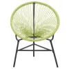  zöld polyrattan kerti Acapulco szék