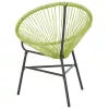  zöld polyrattan kerti Acapulco szék