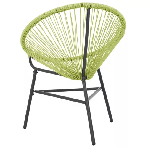  zöld polyrattan kerti Acapulco szék