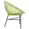  zöld polyrattan kerti Acapulco szék