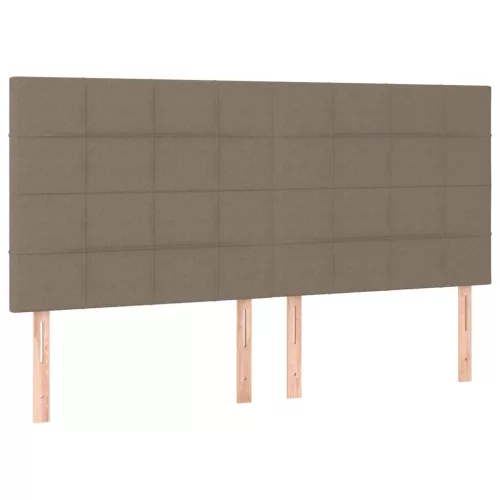  tópszínű szövet rugós ágy matraccal 180 x 200 cm