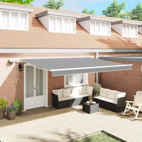    Napernyő keret LED -es lámpákkal Fehér 450 × 300 cm Alumínium