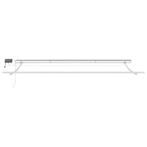  Napernyő keret LED -es lámpákkal Fehér 450 × 300 cm Alumínium