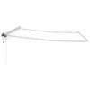  Napernyő keret LED -es lámpákkal Fehér 450 × 300 cm Alumínium
