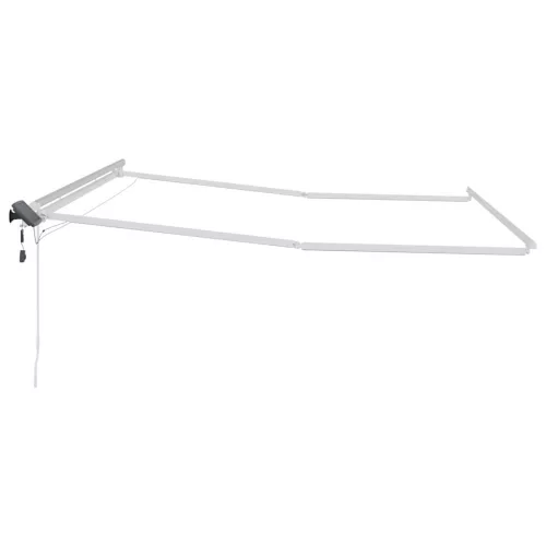  Napernyő keret LED -es lámpákkal Fehér 450 × 300 cm Alumínium