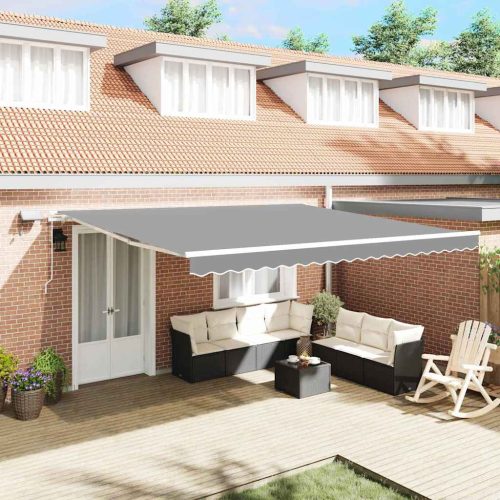  Napernyő keret LED -es lámpákkal Fehér 400 × 350 cm Alumínium