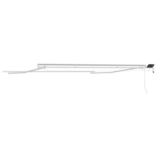  Napernyő keret LED -es lámpákkal Fehér 450 × 350 cm Alumínium