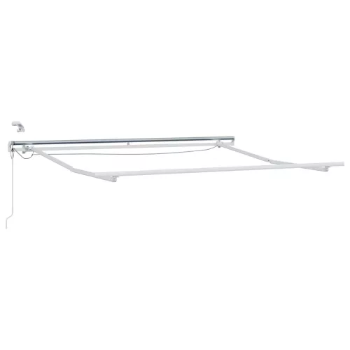  Napernyő keret LED -es lámpákkal Fehér 350 x 250 cm Alumínium